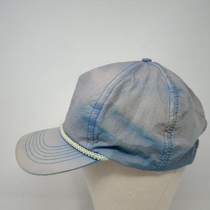 Gold Medal Snapback Rope Hat Blue One Size Adjustable Solid Blank