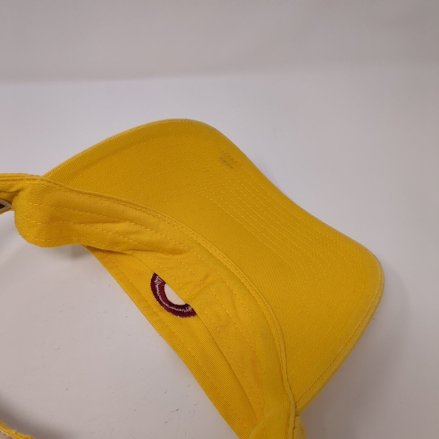 Letter O Strapback Sunvisor Hat Yellow OS Adjustable Embroidered Richardson