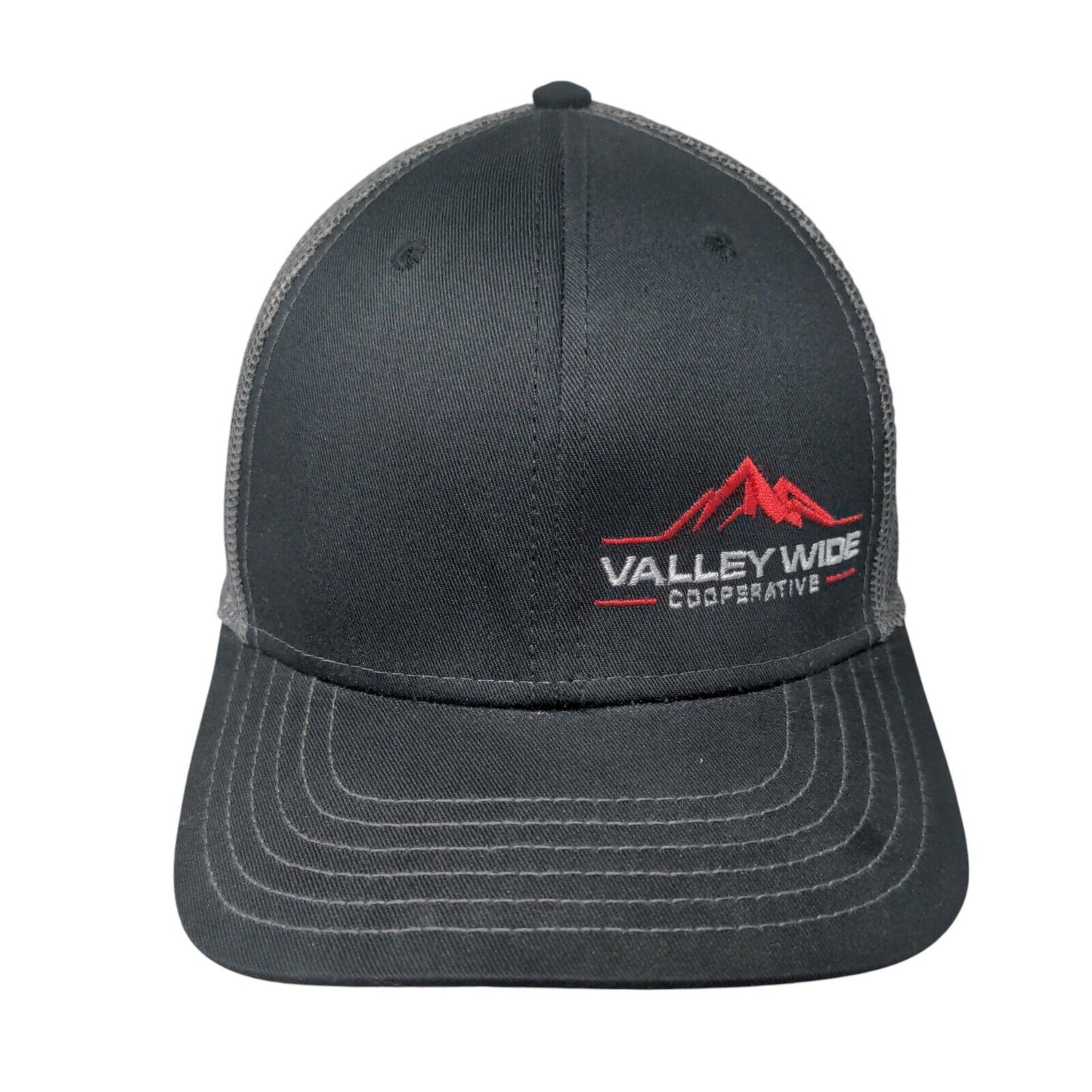 Valley Wide Cooperative Snapback Trucker Hat Black OSFM Mesh Back Otto