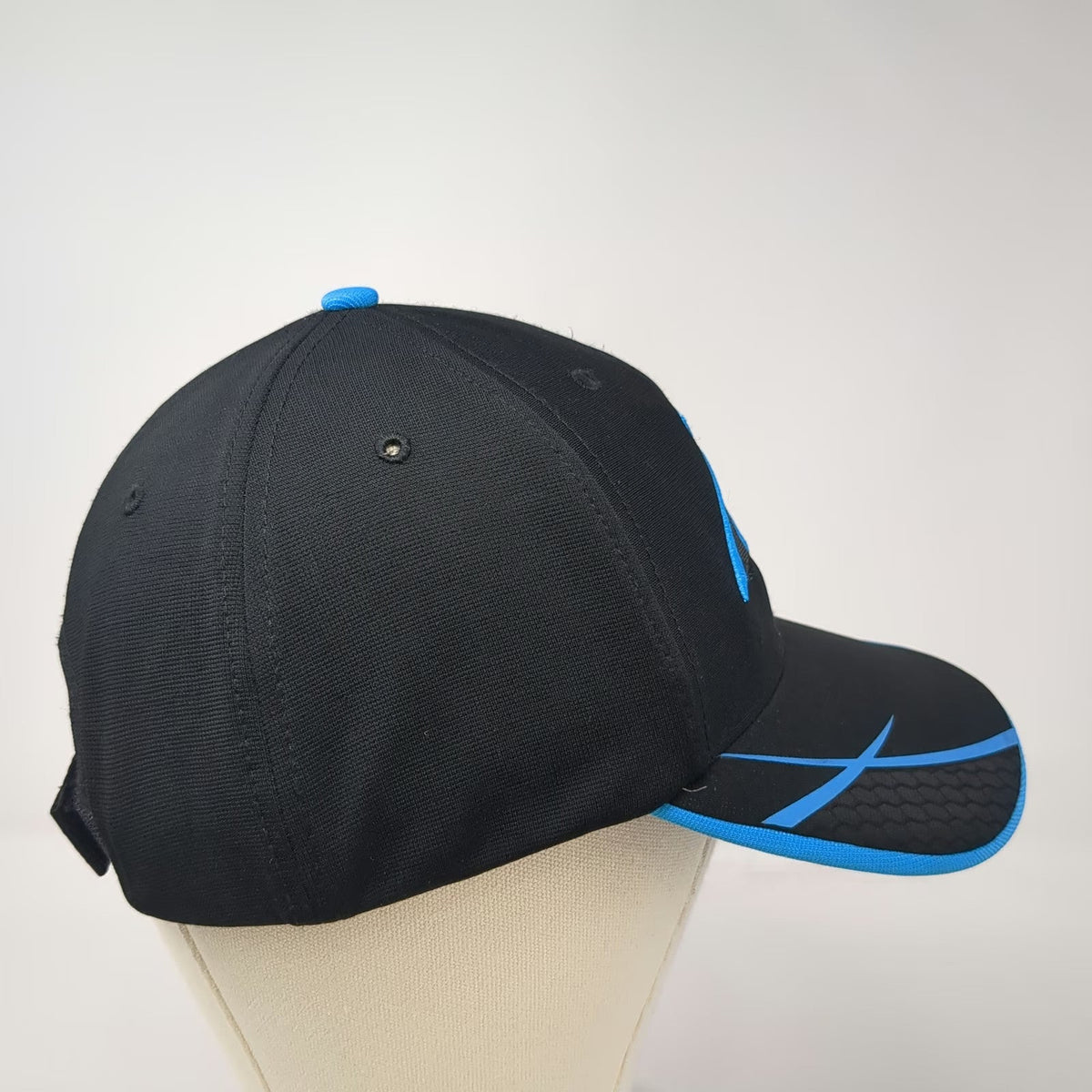 '47 Baseball Cap Black Blue One Size Carolina Panthers NFL Strapback Logo hat