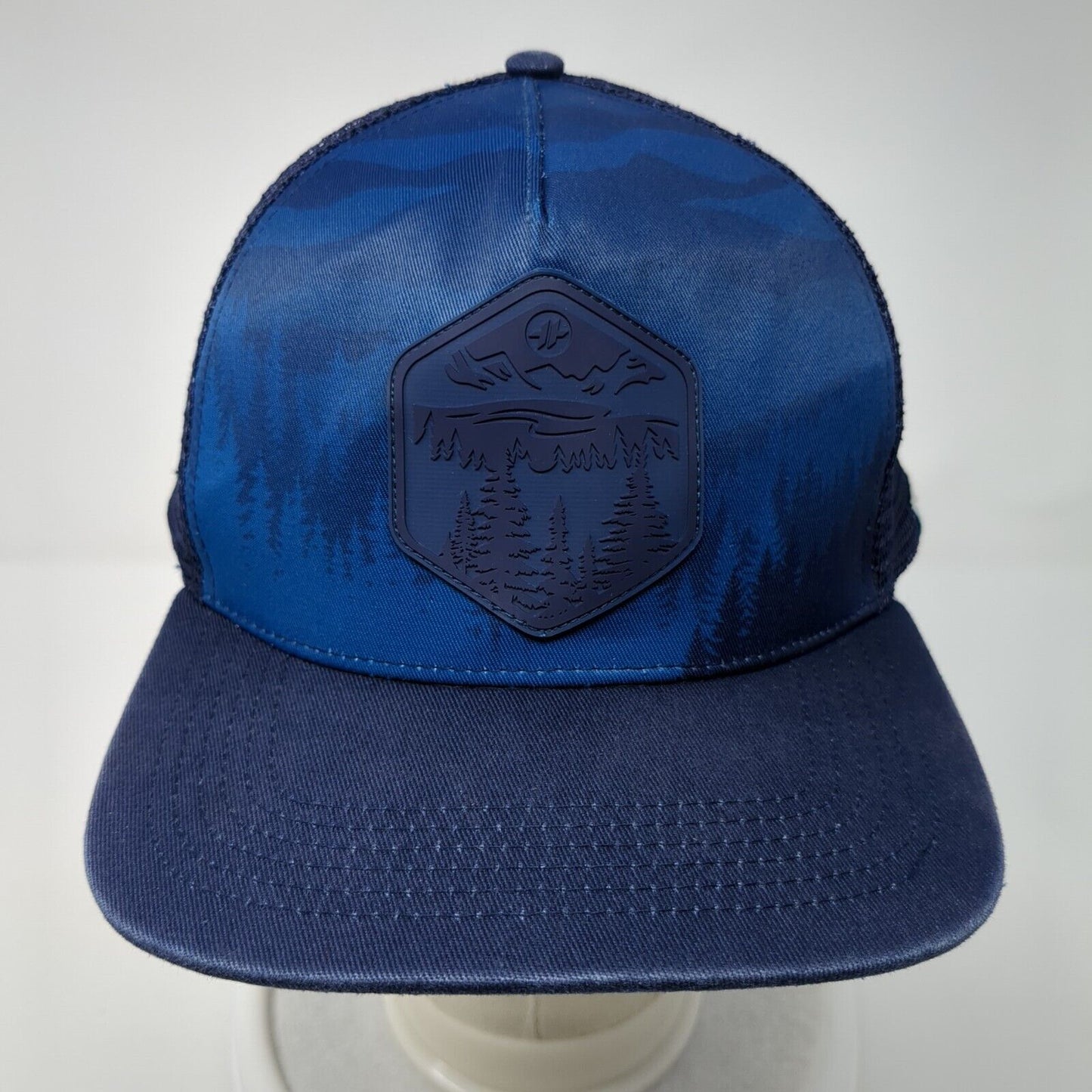 Hyperthreads Snapback Trucker Hat Camo One Size Mesh Back Patch Outdoor