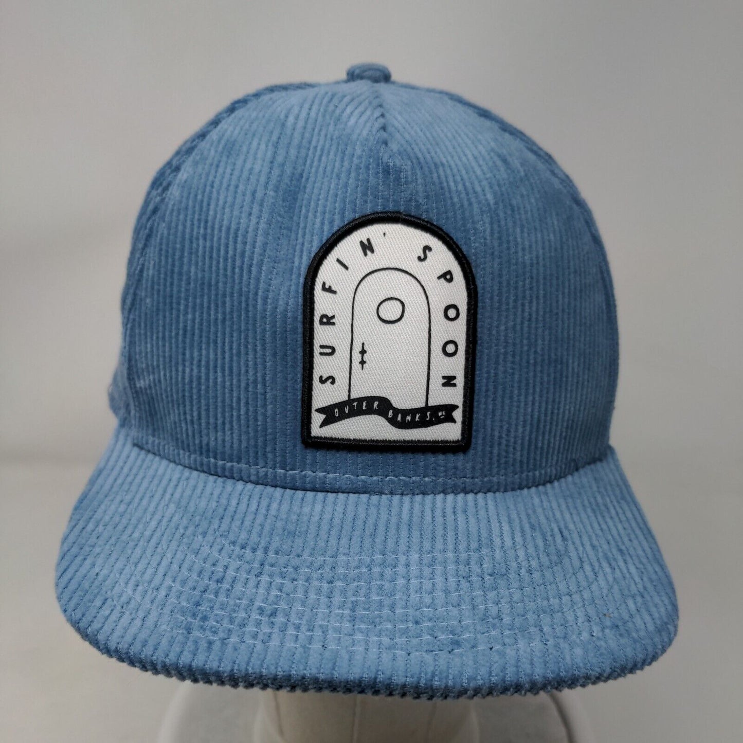 Surfin' Spoon Outer Banks Slideback Hat Blue One Size Corduroy 6 Panel Cotton