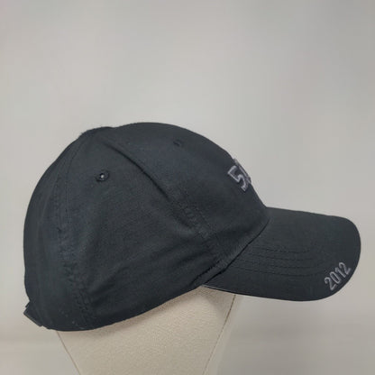 5.11 Tactical 2012 Strapback Hat Black One Size Embroidered Adjustable