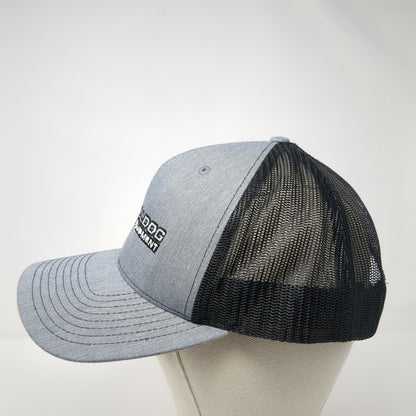 Bulldog Equipment Snapback Trucker Hat Gray One Size Mesh Back Adjustable