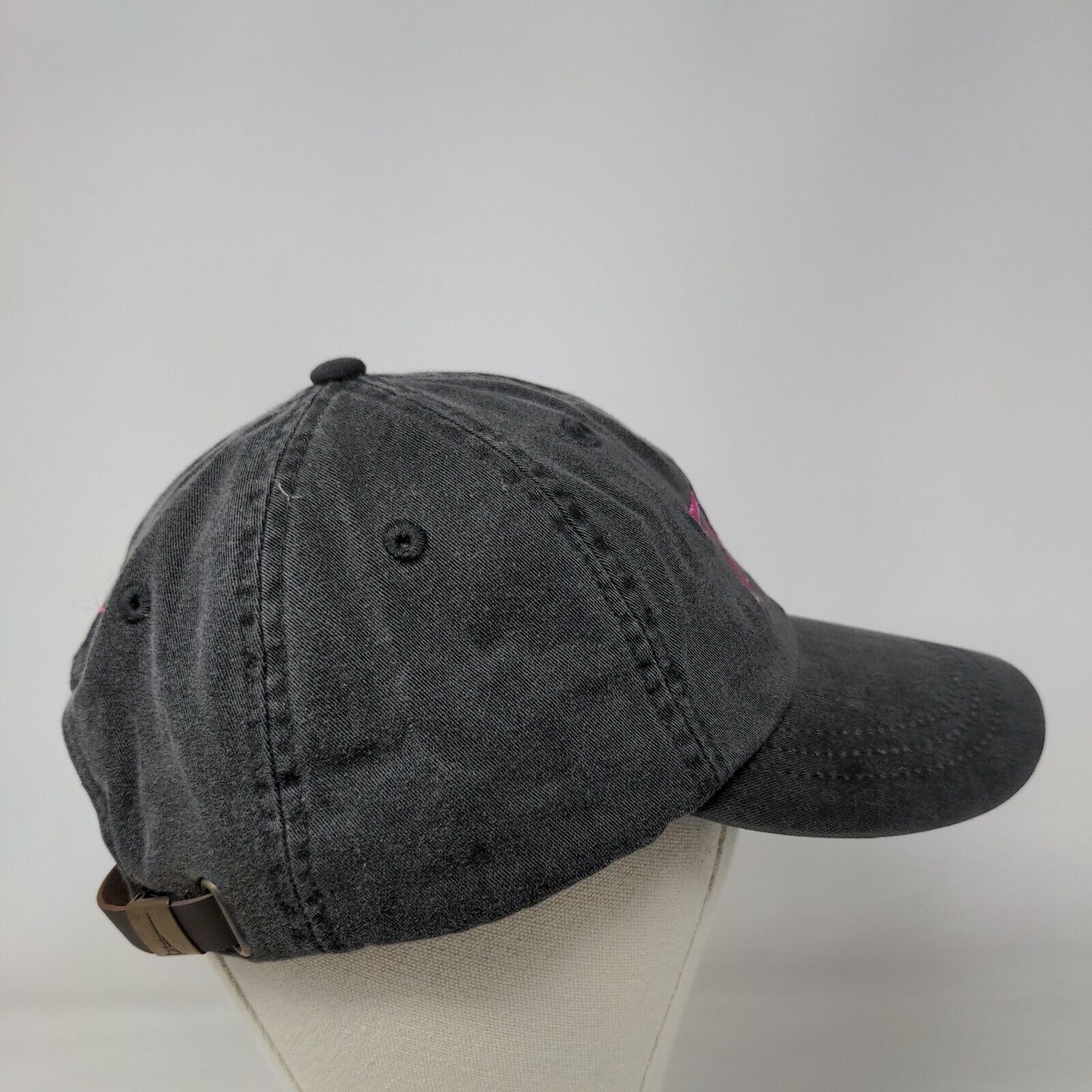 70! Slideback Hat Gray One Size Adjustable Embroidered Vented Holes Adams