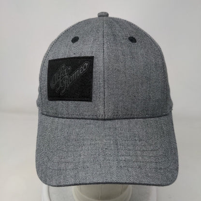 Alfa Romeo Slideback Hat Gray One Size Herringbone Adjustable 6 Panel