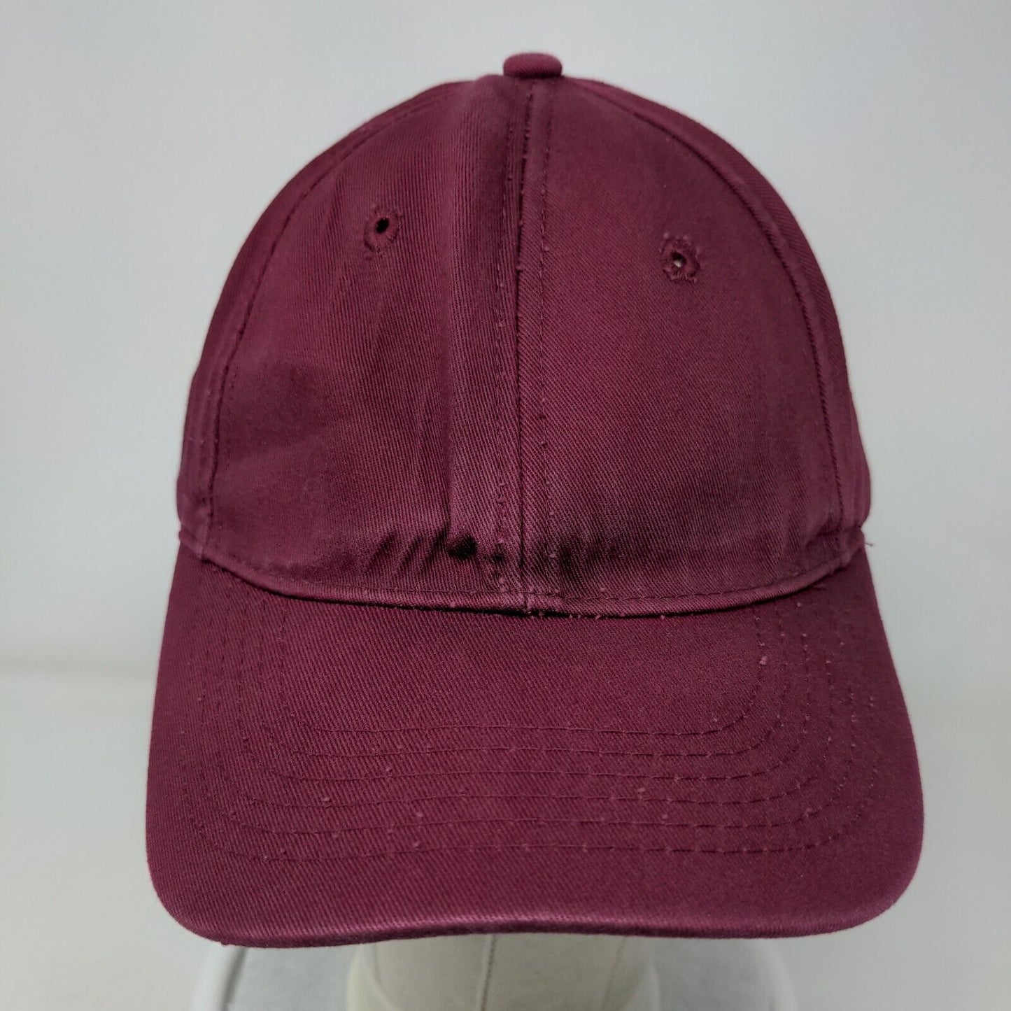 Rawlings Strapback Hat Red Large/XL Adjustable 6 Panel Vent Holes Blank