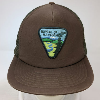 Sportcap Bureau of Land Management Trucker Hat Brown One Size Mesh Snapback