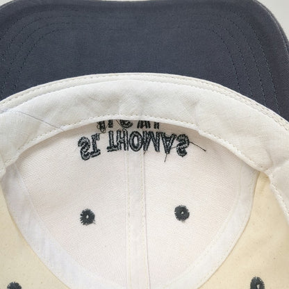 Del Sol Baseball Cap Beige Blue One Size St. Thomas USVI Souvenir Strapback Hat