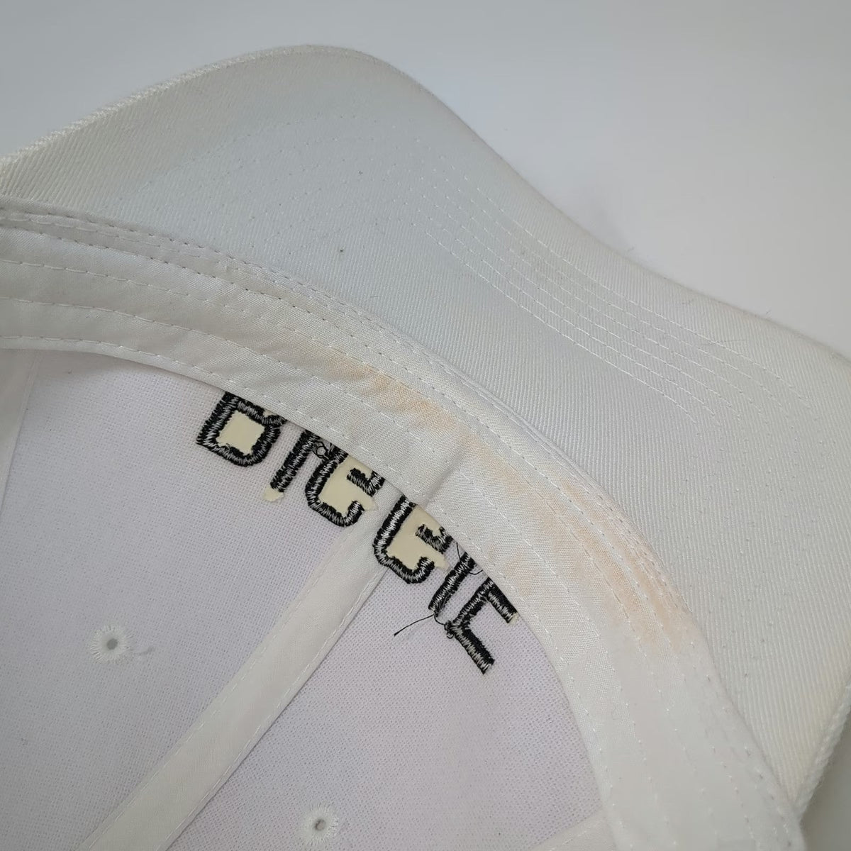 Lids Baseball Cap White One Size Biggie Embroidered Strapback Hat Acrylic Blend