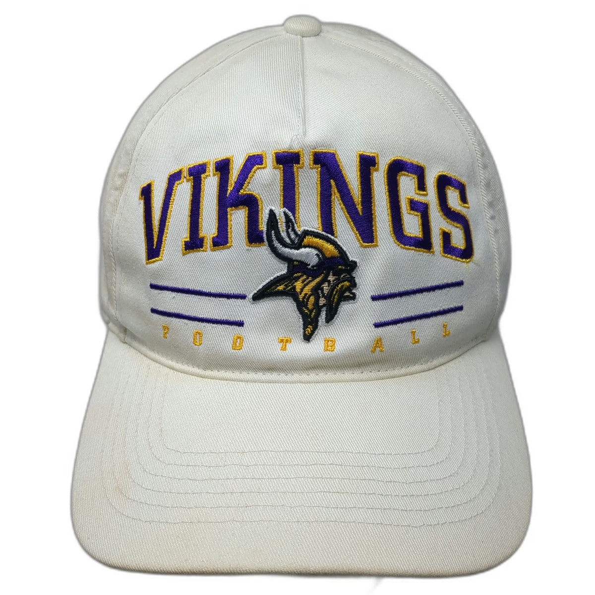 Minnesota Vikings NFL '47 5 Panel White Hat One Size Purple Yellow Snapback