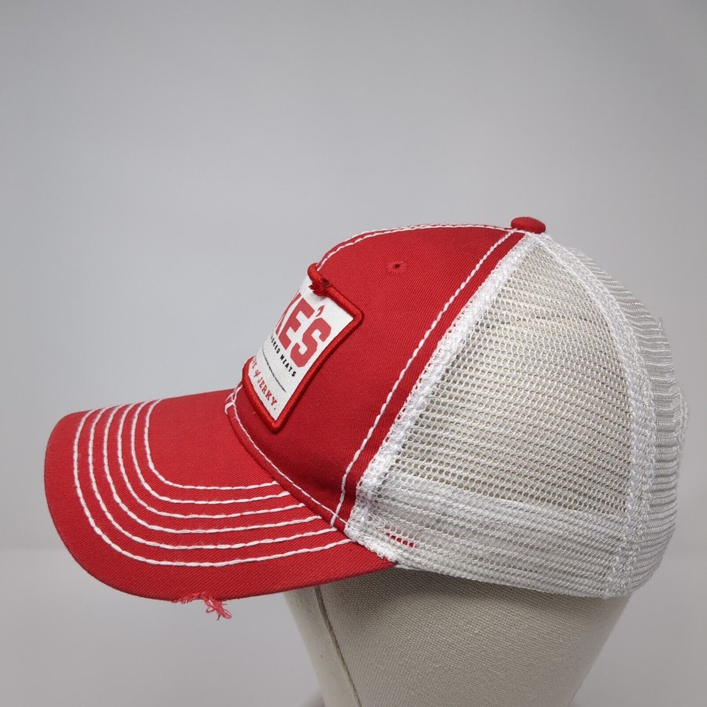 Duke's Small Batch Smoked Meats Trucker Hat Red One Size Mesh Back