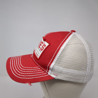 Duke's Small Batch Smoked Meats Trucker Hat Red One Size Mesh Back