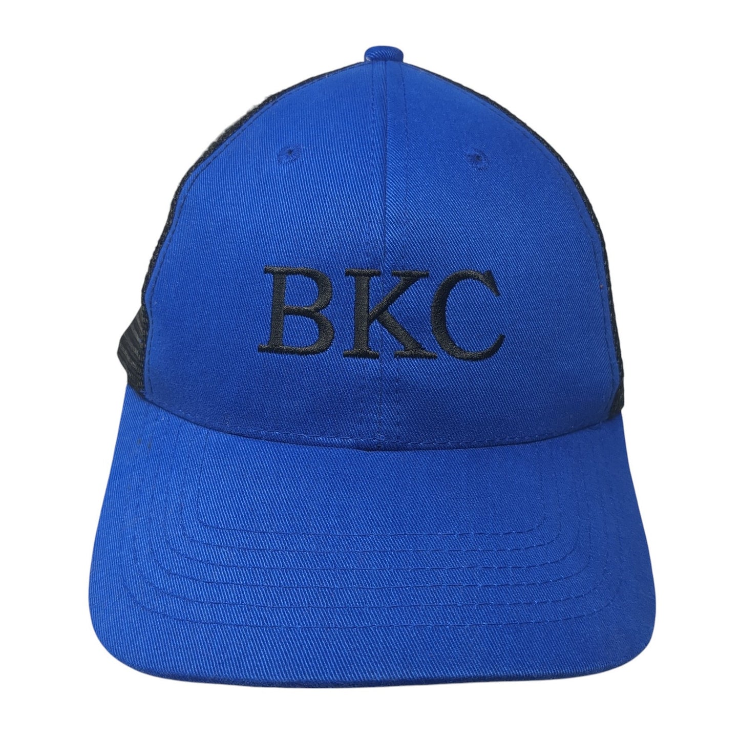 BKC Strapback Hat Blue One Size Mesh Back Adjustable Colorblock Outdoor
