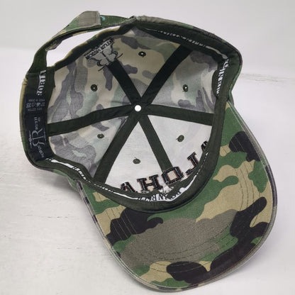 Robin Ruth Baseball Cap Green Brown Camo One Size Hawaii Aloha Embroidery Hat