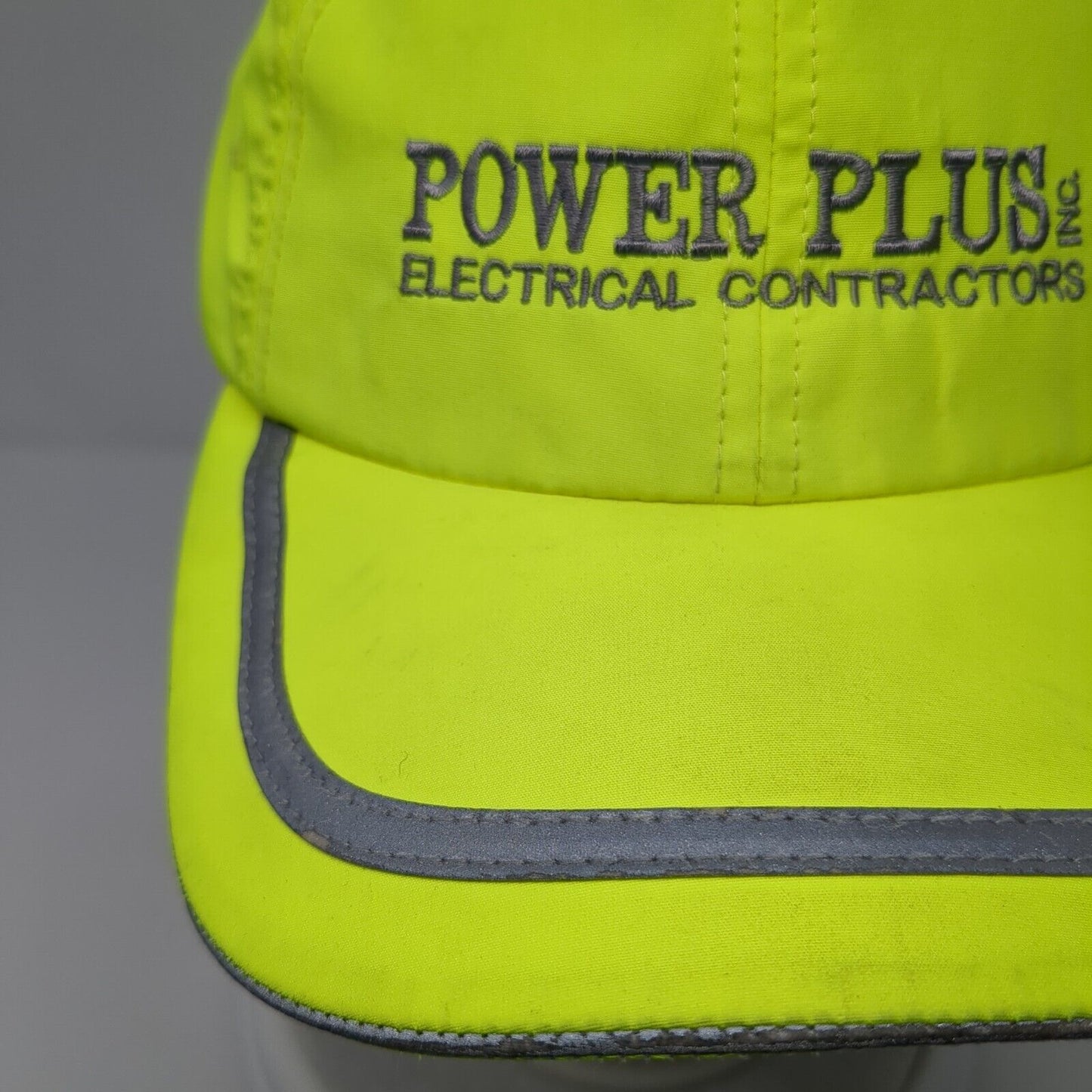 Power Plus Inc Electrical Contractors Strapback Hat Green One Size