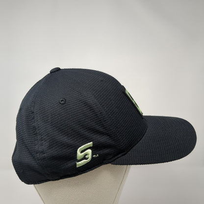 Black Clover Snapback Hat Black One Size Adjustable Flexfit 110 Yupoong