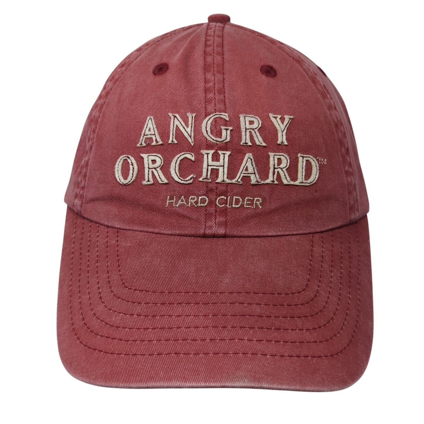 Angry Orchard Hard Cider Slideback Hat Red One Size Adjustable Outdoor