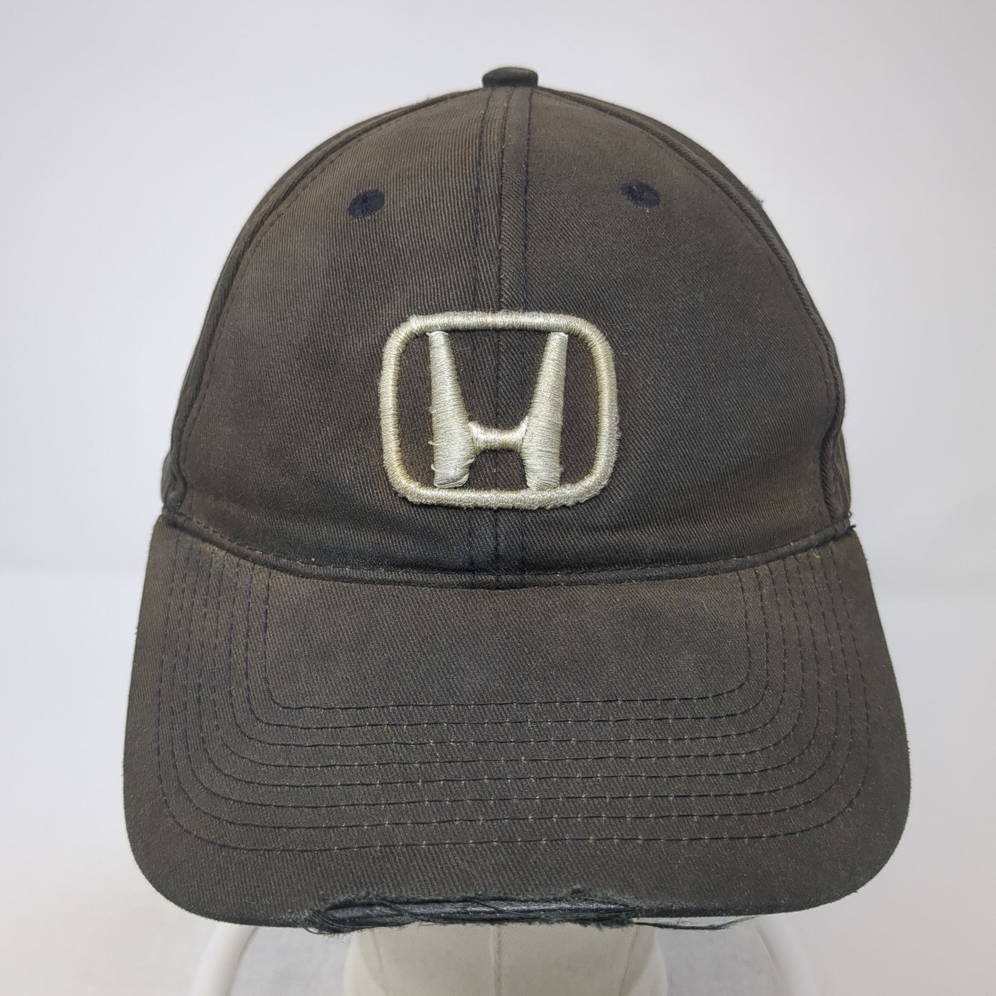 Honda Logo Slideback Hat Black One Size Adjustable Solid Embroidered