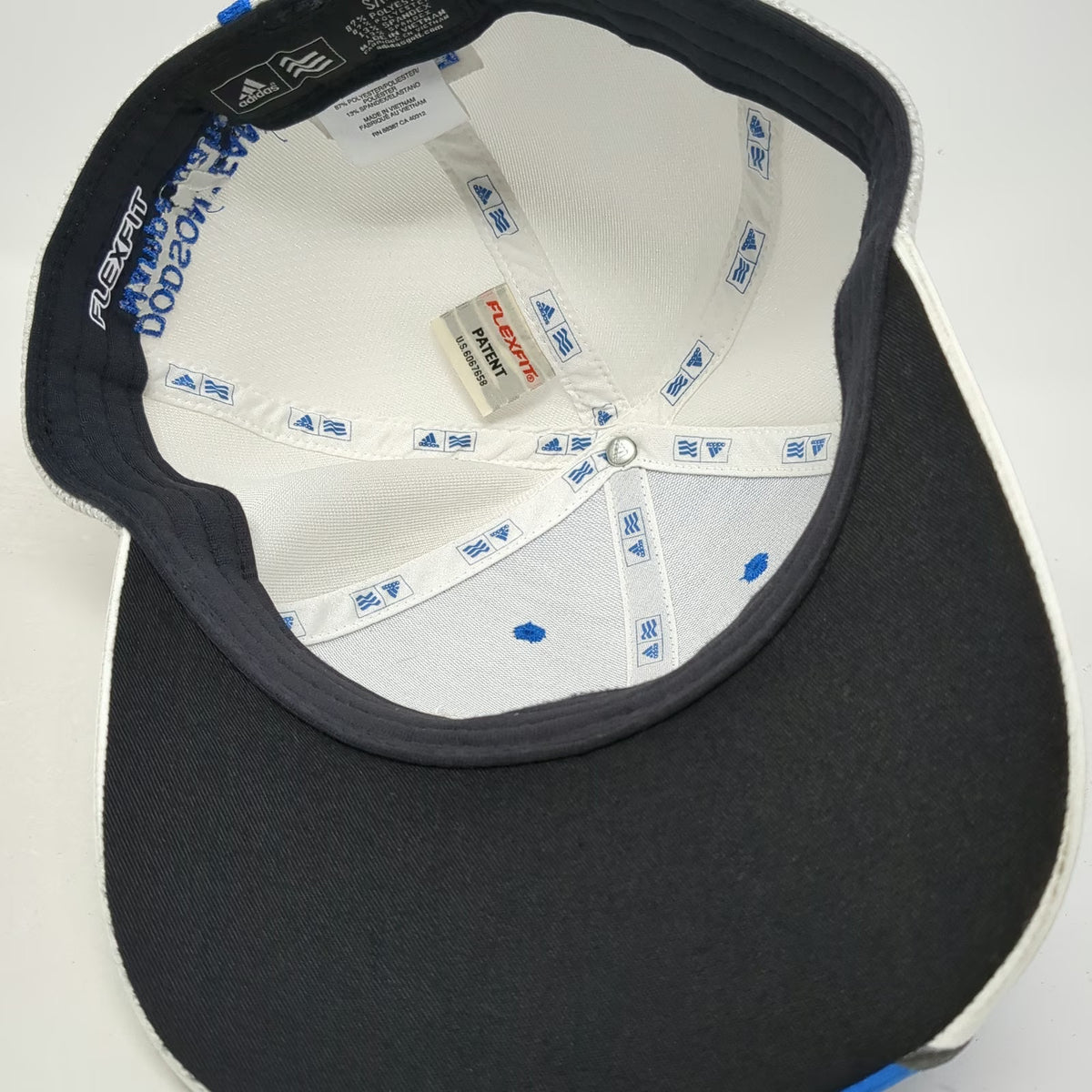 Adidas Baseball Cap Blue M Edward Jones TaylorMade Dodson Team Mesh Golf Hat