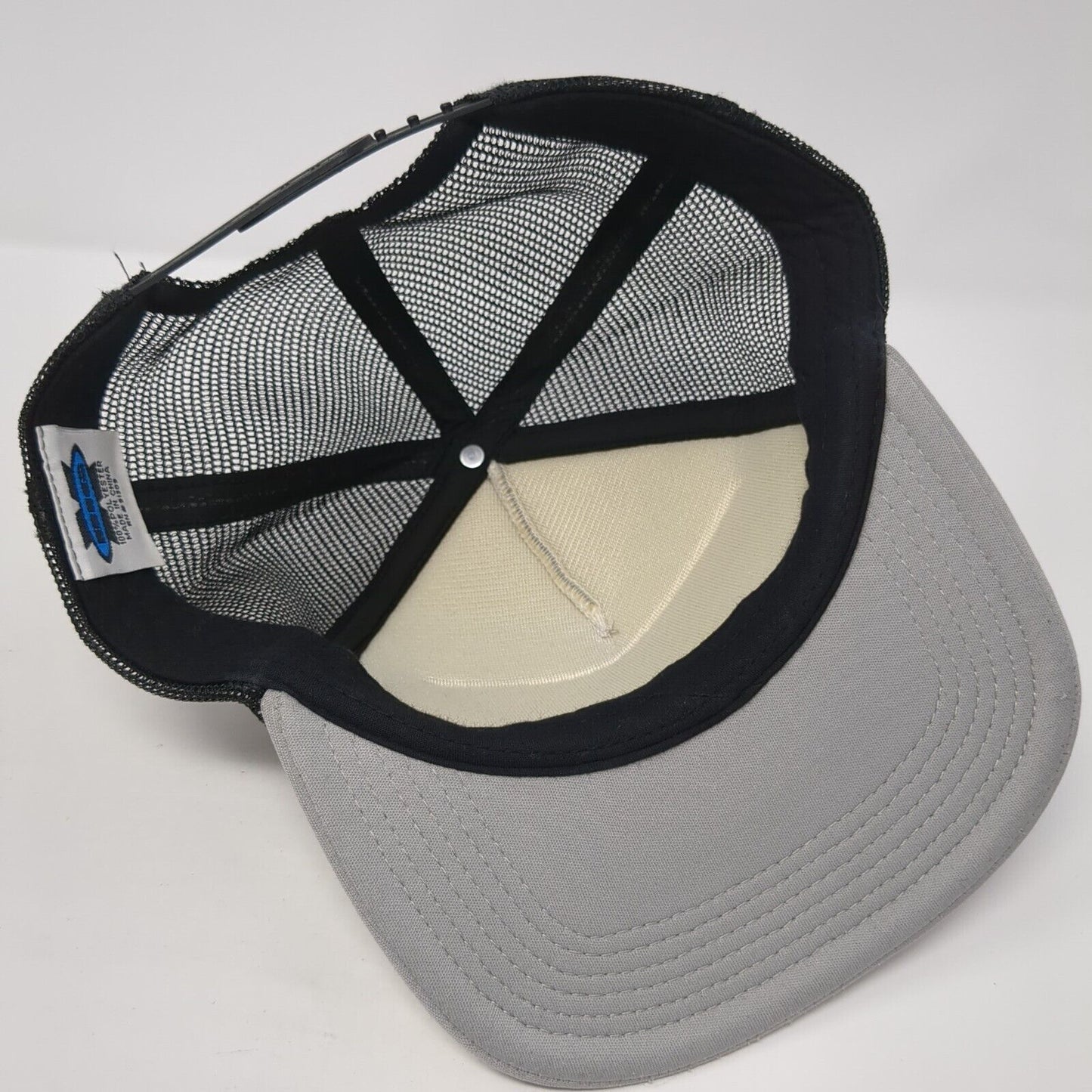 Big X Snapback Mesh Back Trucker Hat Gray One Size Adjustable Floral Logo