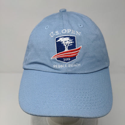 US Open Pebble Beach 2019 Slideback Hat Blue One Size Adjustable USGA Member