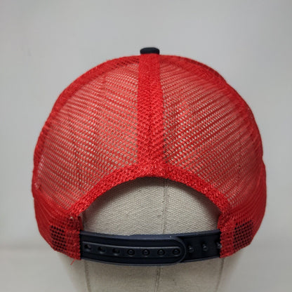 American Flag Snapback Mesh Back Trucker Hat Multi OSFM Colorblock