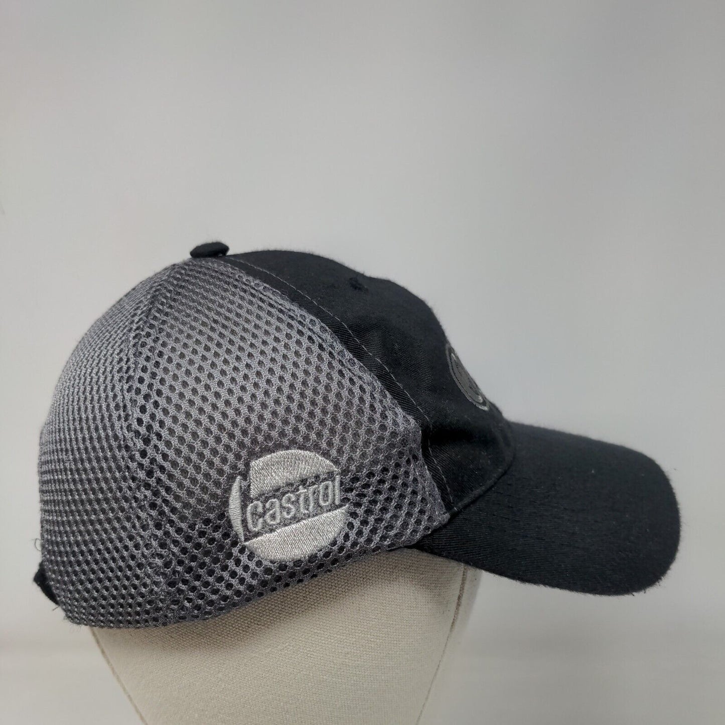 O'Reilly Auto Parts Strapback Mesh Back Hat Black One Size Embroidered