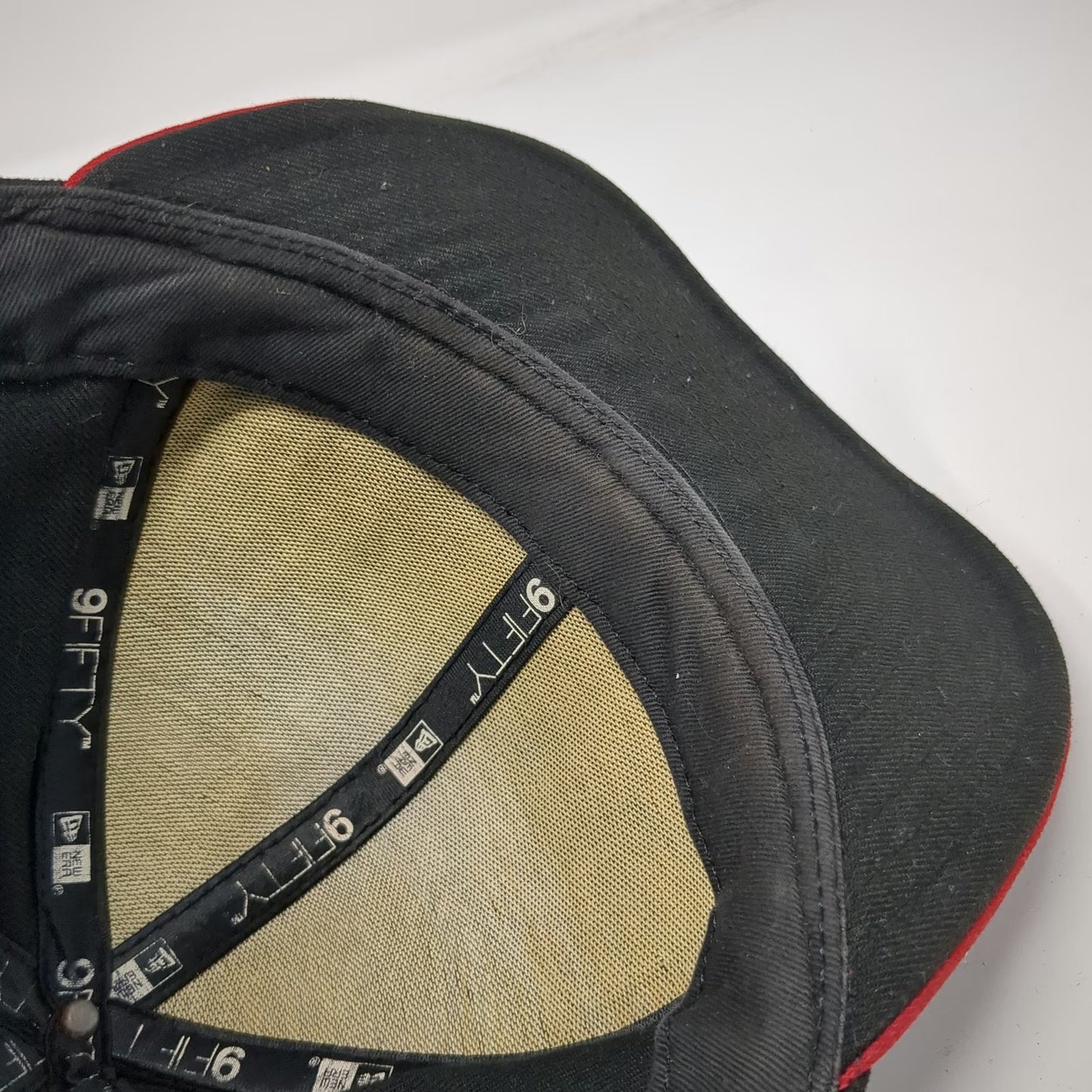 New Era Philadelphia 76ers Snapback Hat Black Red One Size 9FIFTY NBA Hardwood