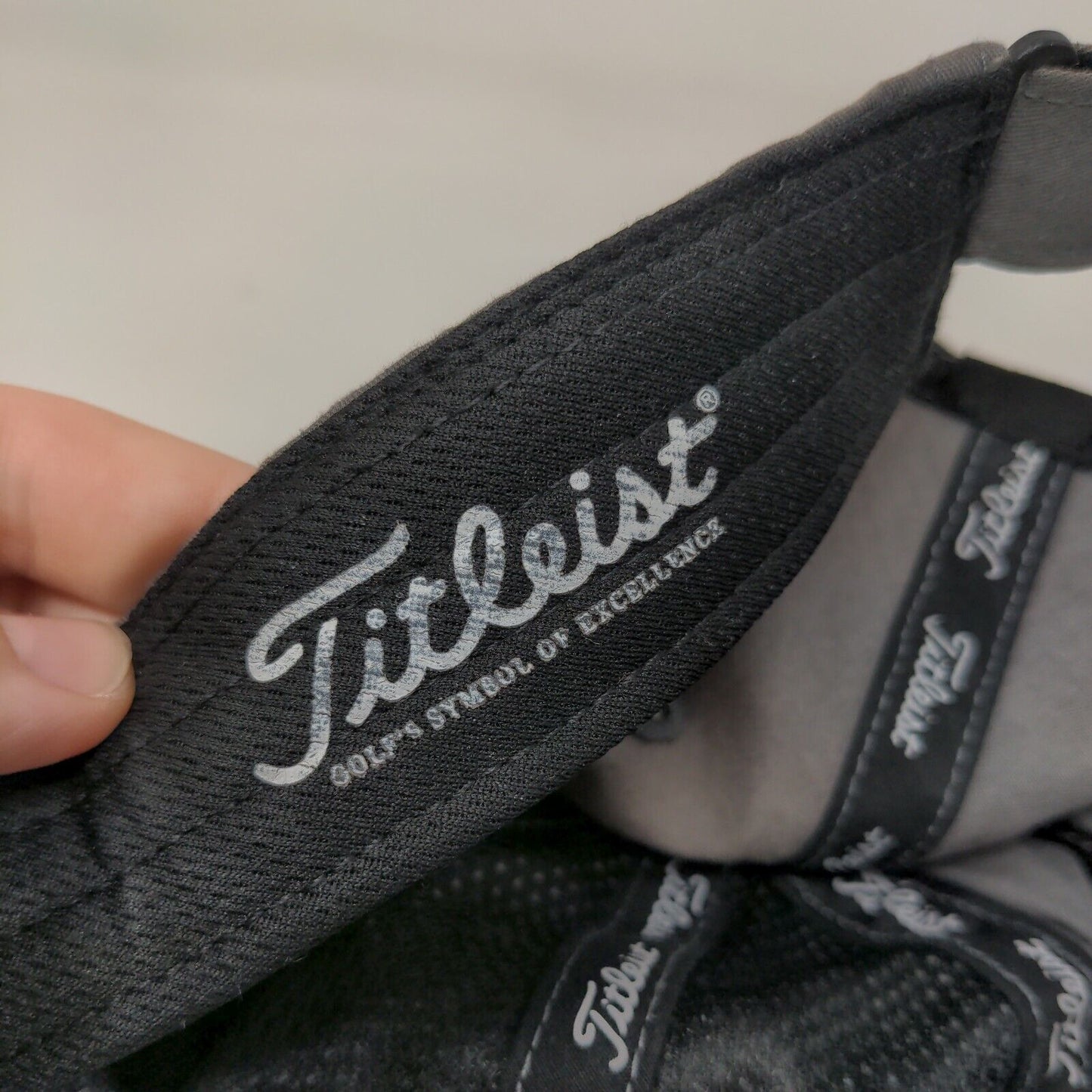 Titleist Strapback Hat Gray One Size Embroidered Adjustable 6 Panel