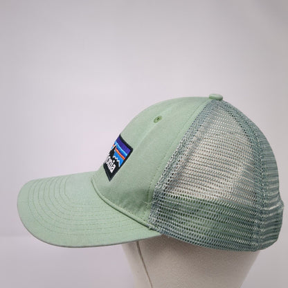 Patagonia Snapback Mesh Back Trucker Hat Green One Size Solid NetPlus