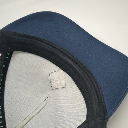 Vissla Trucker Hat Blue One Size Mesh Back Snapback Graphic Surf Wave Patch
