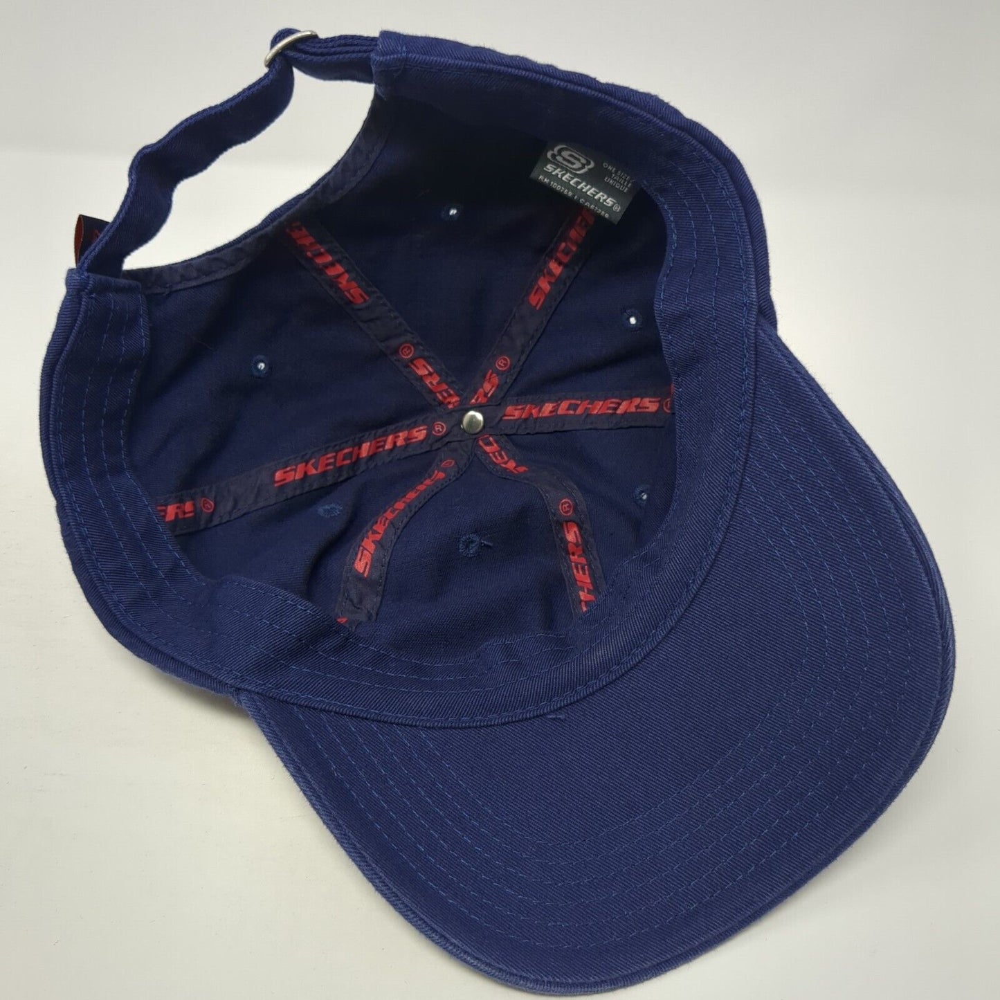 Skechers Slideback Hat Blue One Size Adjustable Embroidered S Logo