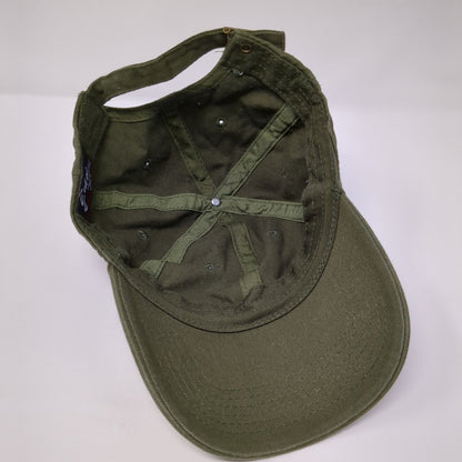 Ethos Slideback Hat Green One Size Adjustable Solid Blank 6 Panel