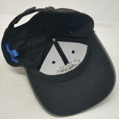 Port Authority Baseball Cap Black One Size Reclaimed Lumber Products Hat Cotton