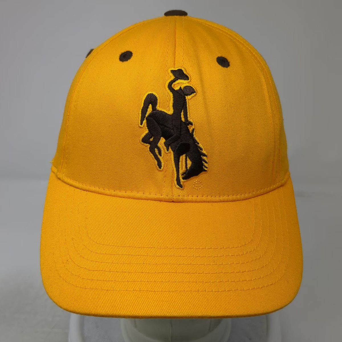 Wyoming Cowboys NCAA Captivating Headgear Cap Yellow One Size Hat Bucking Bronco