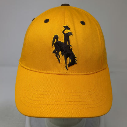 Wyoming Cowboys NCAA Captivating Headgear Cap Yellow One Size Hat Bucking Bronco