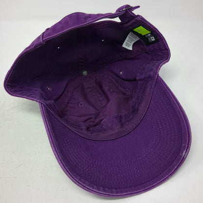 Nike Baseball Cap Purple One Size Hat Slideback Heritage86 Cotton Swoosh Logo
