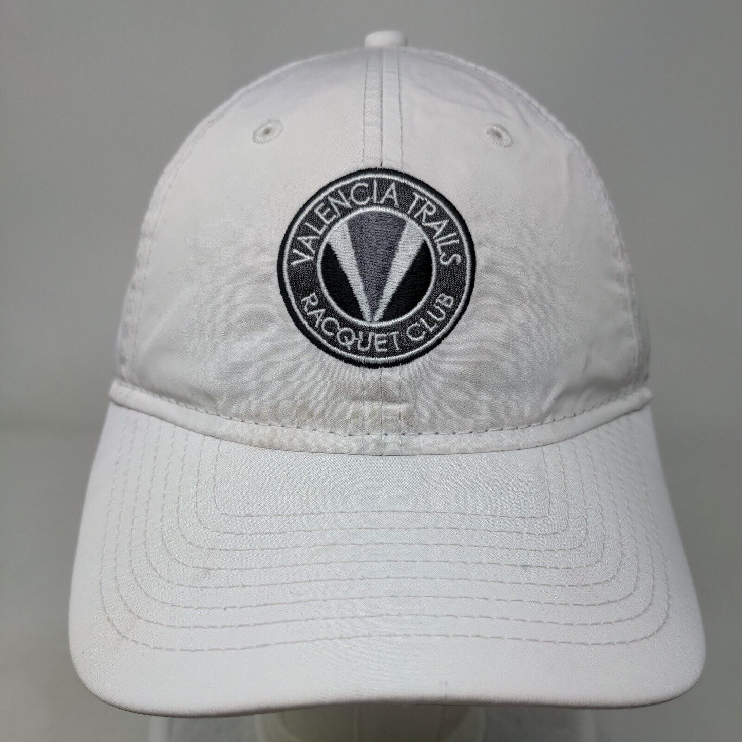Valencia Trails Racquet Club Srapback Hat White OSFM Adjustable 6 Panel New Era