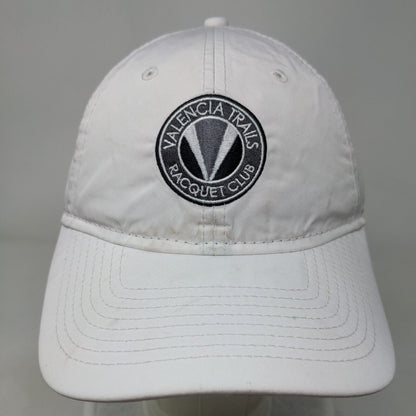 Valencia Trails Racquet Club Srapback Hat White OSFM Adjustable 6 Panel New Era