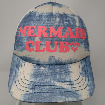 Billabong Trucker Hat Blue One Size Mermaid Club Mesh Back Snapback Tie Dye Foam