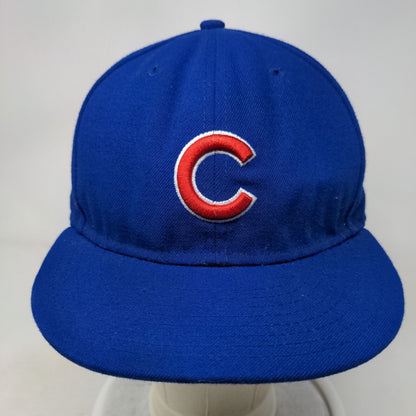 Chicago Cubs Snapback Hat Blue Size M/L Embroidered New Era 9Fifty MLB Logo