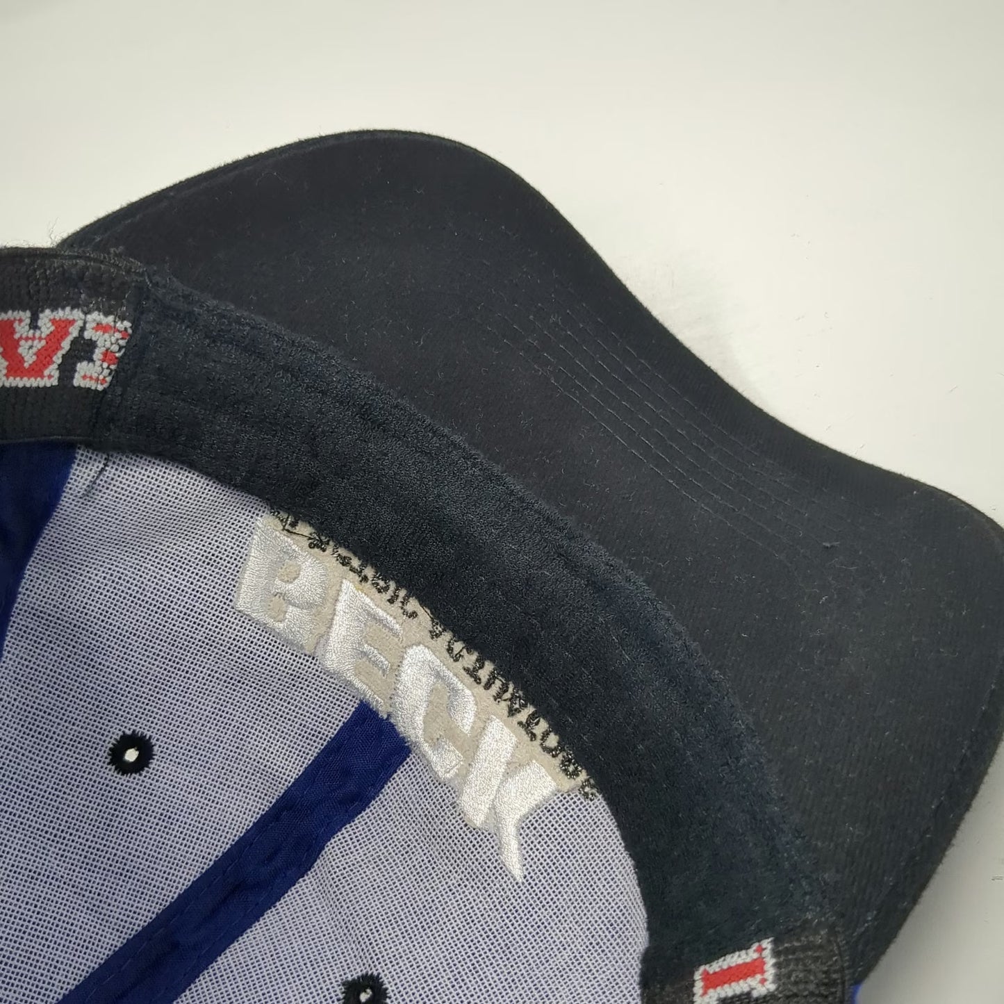 Beck Electric Actuators American Flag Blue Baseball Hat Size L Fitted Stretch