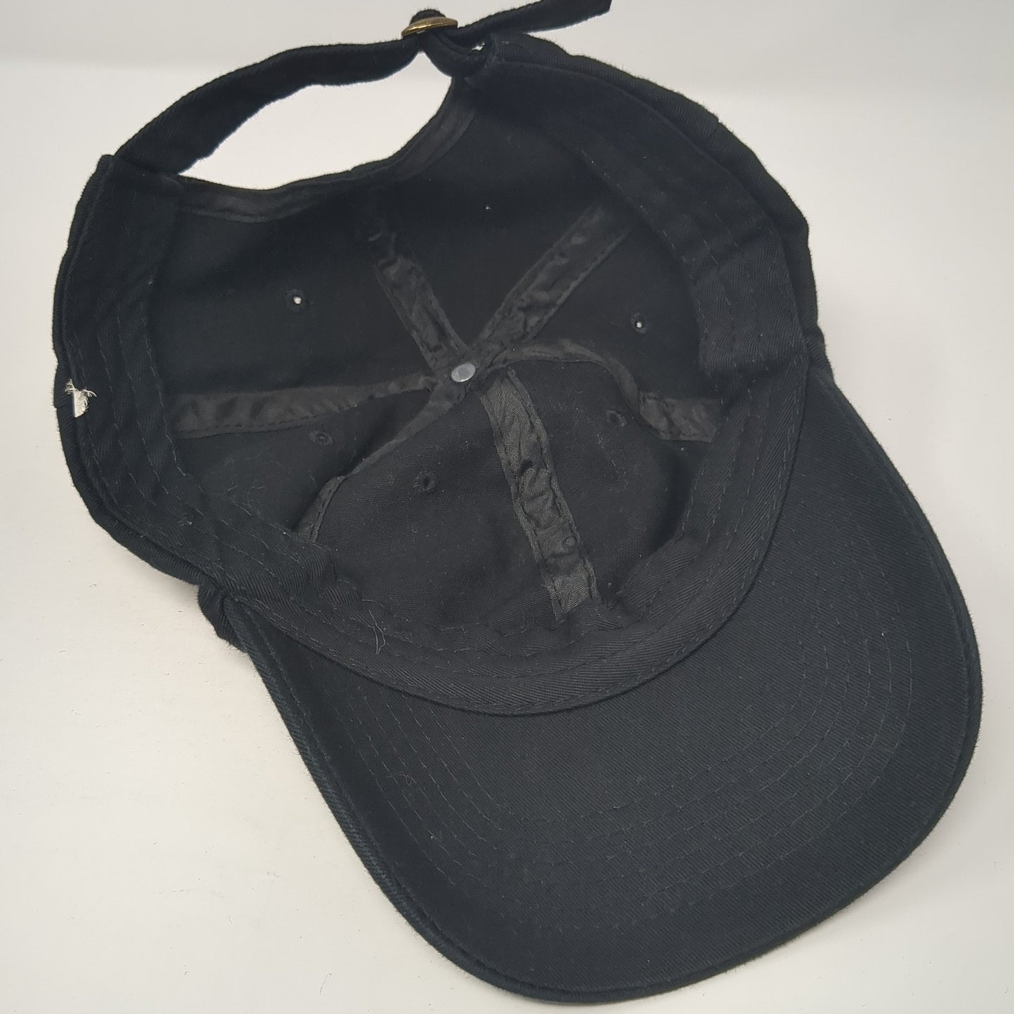 Crumbl Slideback Hat Black One Size Solid Adjustable Spell Out 6 Panel
