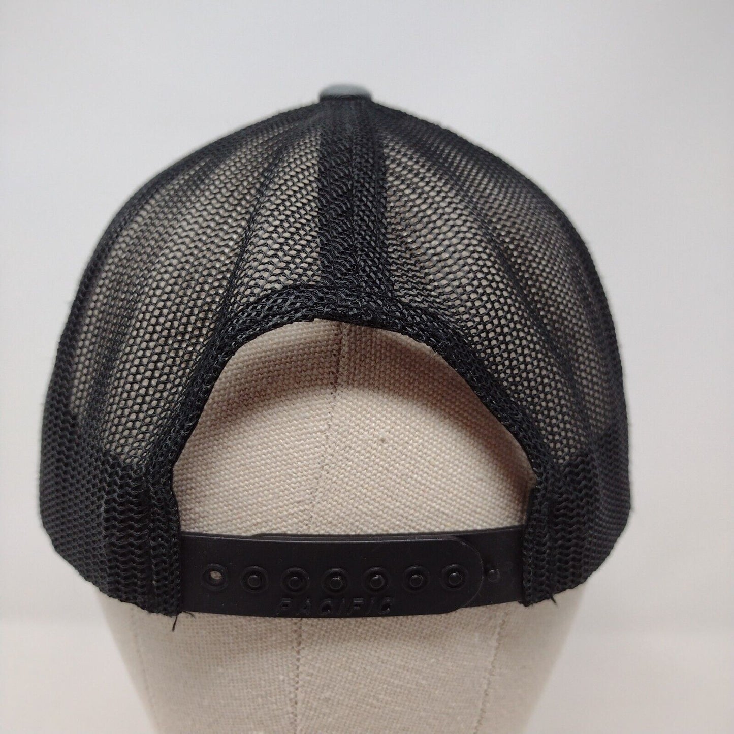 EB Snapback Mesh Back Trucker Hat Gray OSFA Embroidered Pacific Headwear