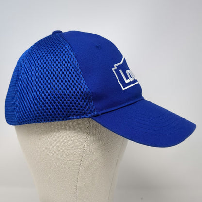 Lowe's Baseball Cap Blue White One Size Mesh Back Strapback Embroidered Logo Hat