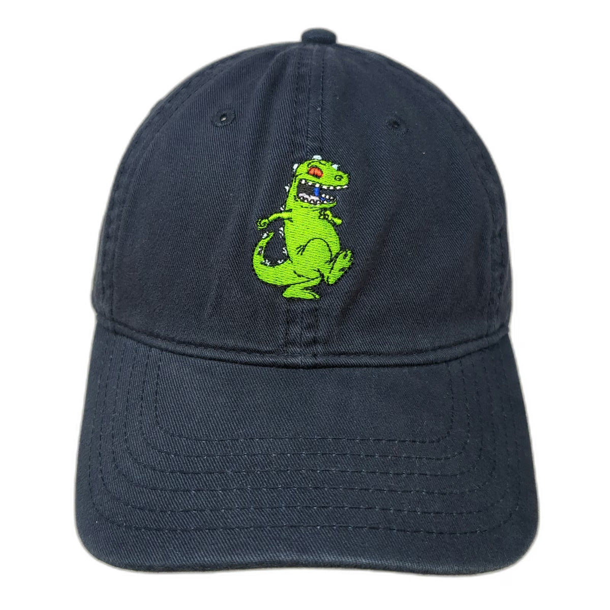 Nickelodeon Baseball Cap Blue One Size Reptar Rugrats Dinosaur Embroidered Hat