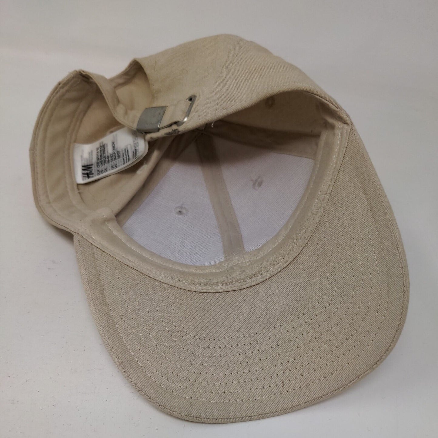 H&M Slideback Hat Tan One Size 56-62 Adjustable Outdoor 6 Panel Blank