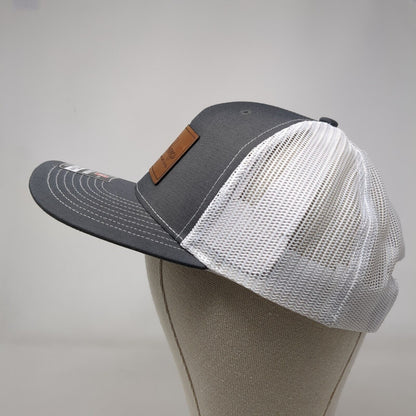 Maddyn Homes Snapback Trucker Hat Gray OS Adjustable Mesh Back Richardson