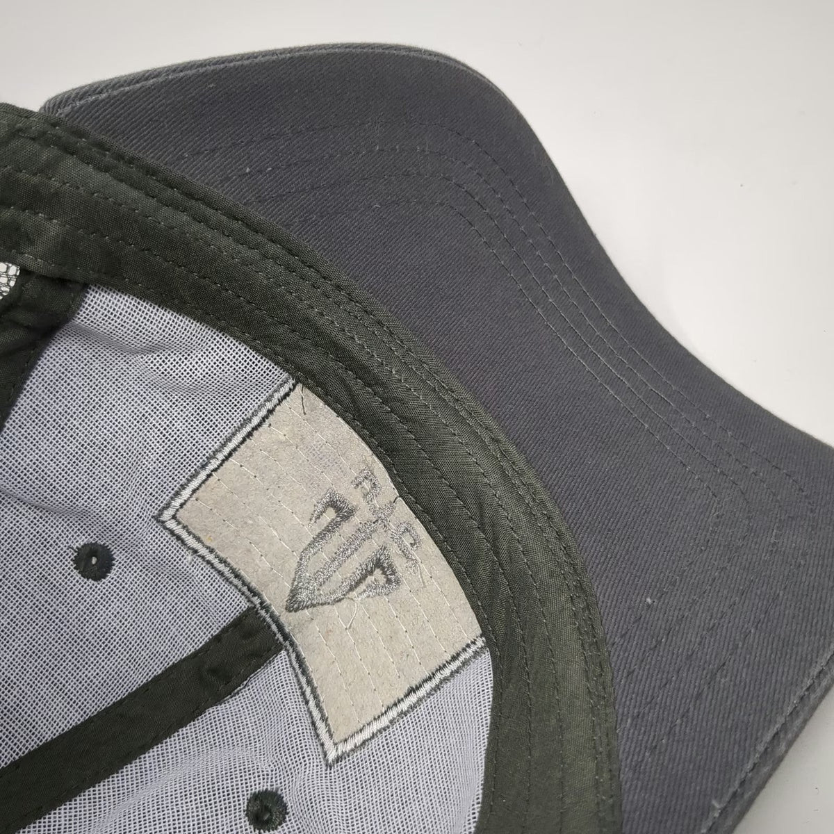 UTG Baseball Cap Gray One Size Mesh Back Tactical Logo Patch Strapback Hat